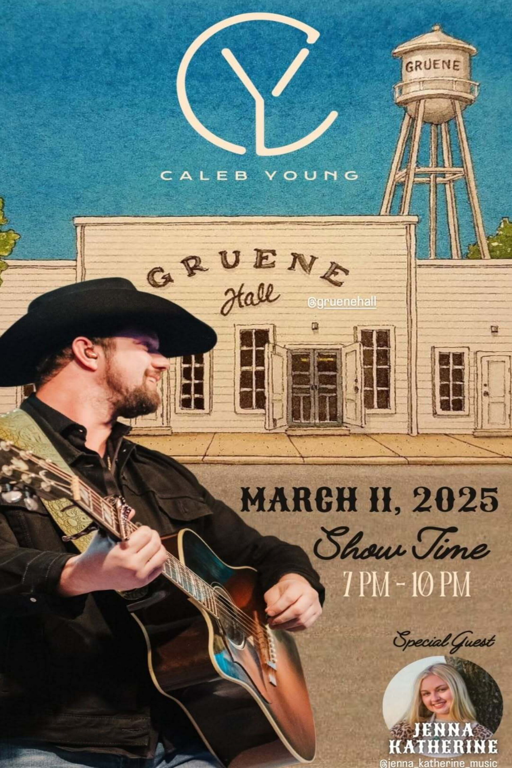 Caleb Young w/Special Guest Jenna Katherine @ Gruene Hall