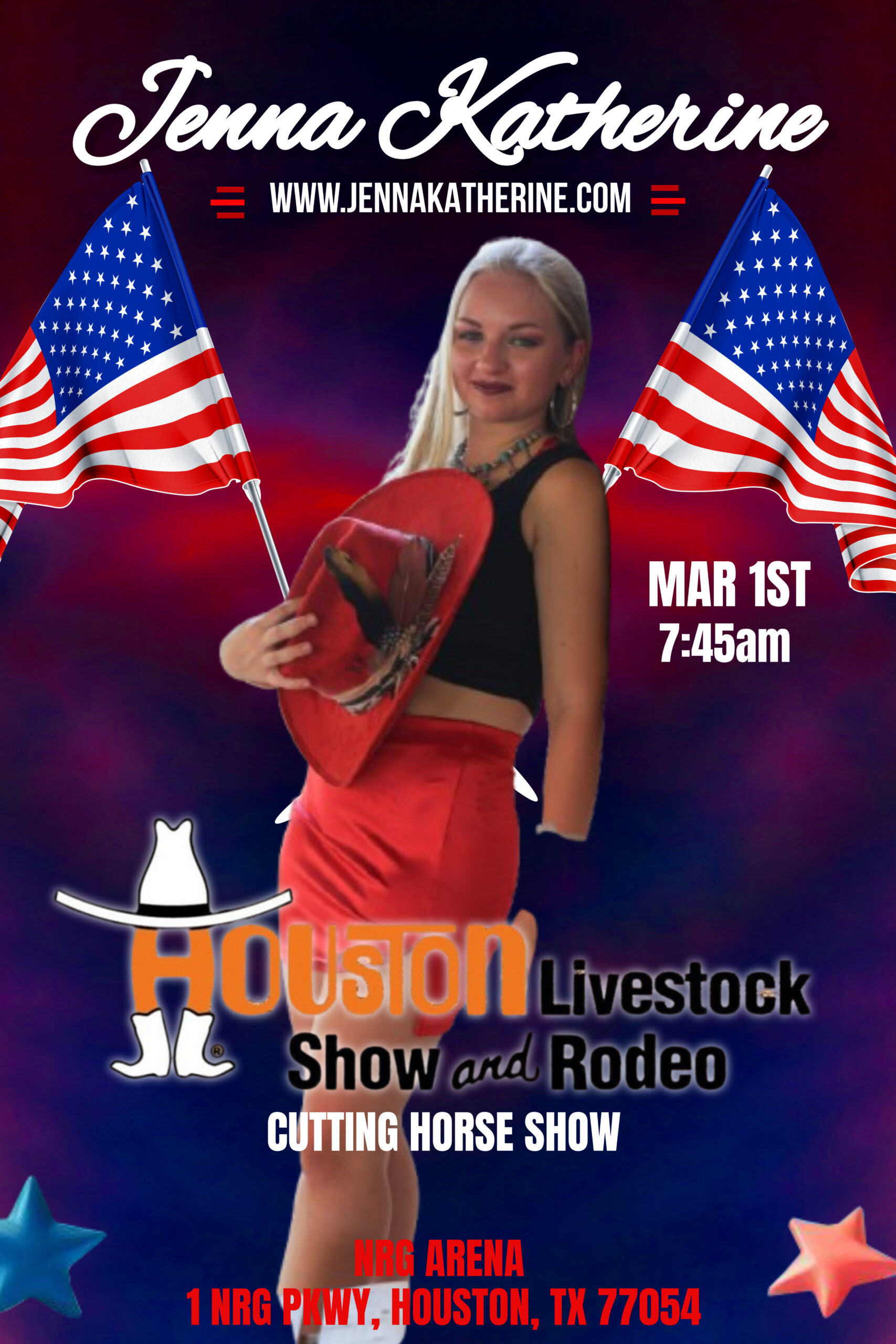 Jenna Katherine @ Houston Livestock Show & Rodeo Cutting Horse Show